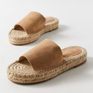 Urban Outfitters Mimi Suede Espadrille Simple Sandal Size 7
